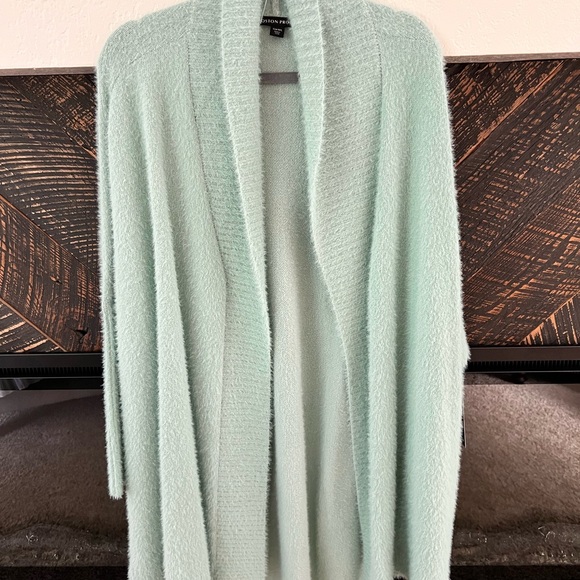 Boston Proper Soft Mint Cardigan - Picture 3 of 8